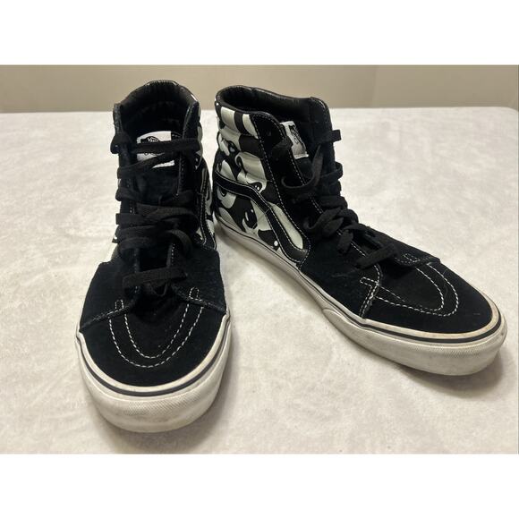 Vans SK8 Hi Men’s Size 11 Alien Ghosts Glow in the Dark Black Rare Gum Sole - Picture 4 of 9